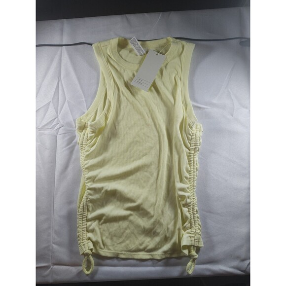 All in Motion Women's Size XS Side Cinch Tank Top Light Yellow - Picture 1 of 4